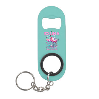 Bahamas Souvenir Gift: Exuma Bahamas Flamingo Mini Flessenopener