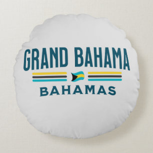 Bahamas Souvenir Gift: Grand Bahama Onafhankelijkh Rond Kussen