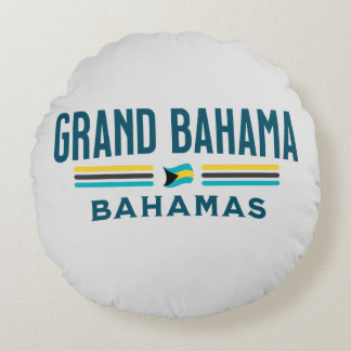 Bahamas Souvenir Gift: Grand Bahama Onafhankelijkh Rond Kussen