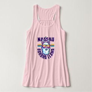 Bahamas Souvenir Gift: Nassau Bahamas Bahama Llama Tanktop