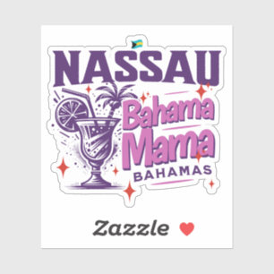 Bahamas Souvenir Gift: Nassau Bahamas Bahama Mama Sticker