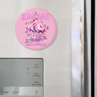 Bahamas Souvenir Gift: Nassau Bahamas Flamingo Magneet