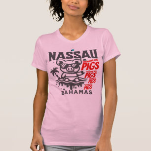 Bahamas Souvenir Gift: Nassau Bahamas Zwemvarken T-shirt