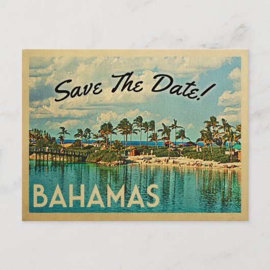 Bahamas sparen de Datum  Briefkaarten (Voorkant)