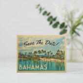 Bahamas sparen de Datum  Briefkaarten (Staand voorkant)