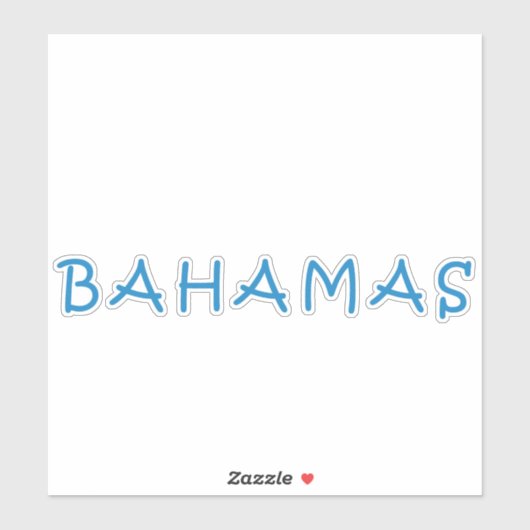 Bahamas Sticker (Vel)