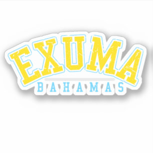 Bahamas Sticker Exuma Vakantie Bahamaanse Cruise