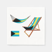 Bahamas Stoelen Papieren servetten (Voorkant)