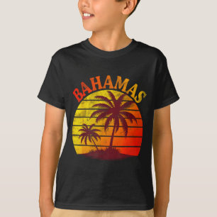 Bahamas strand tropische zomervakantie palmboom t-shirt