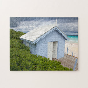 Bahamas strandlandschap. legpuzzel