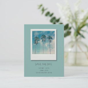 Bahamas Tropical Beach Wedding Save the Date Aankondigingskaart