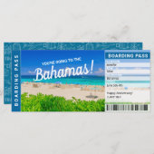 Bahamas Vacation Travel Gift Ticket (Voorkant / Achterkant)
