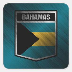 Bahamas Vierkante Sticker