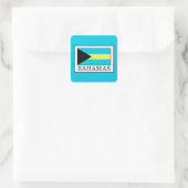 Bahamas Vierkante Sticker (Tas)
