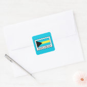 Bahamas Vierkante Sticker (Envelop)