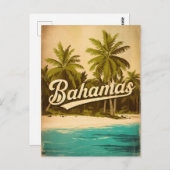 Bahama's Vintage Briefkaart (Voorkant / Achterkant)