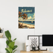 Bahama's Vintage Poster (Thuiskantoor)