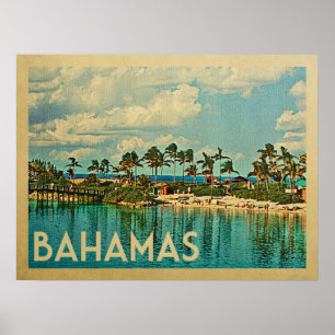 Bahamas Vintage Travel Poster