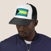 Bahamas Vlag Donkere rand Trucker Pet (In situ)