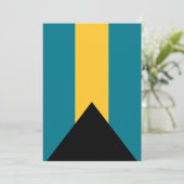 Bahamas vlag Flat Hartelijk dank Bedankkaart (Staand voorkant)
