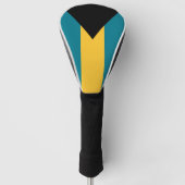 Bahamas vlag Golf Head Hoesje Golfheadcover (Voorkant)