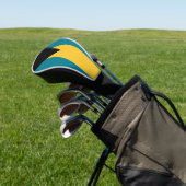 Bahamas vlag Golf Head Hoesje Golfheadcover (Insitu)