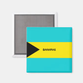Bahamas vlag koelkastmagneet magneet (Voorkant / Achterkant)