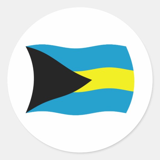 Bahamas Vlag Sticker (Voorkant)