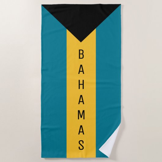 Bahama's vlag strandlaken (Voorkant)