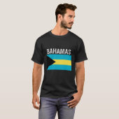 Bahama's, vlag van Bahama's T-shirt (Voorkant volledig)