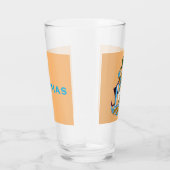 Bahamas Wapen - Marlin, Flamingo, Conch Glas (Rechts)