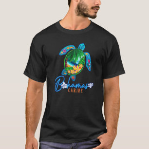 Bahamas Zeeschildpad Caribe Vakantie Gezinsreis T-shirt