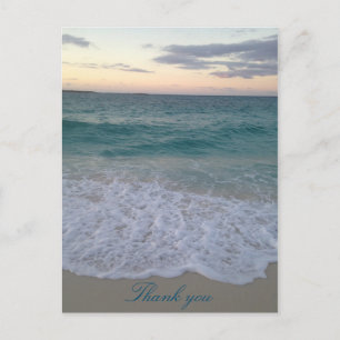 Bahamas zonsondergang dank u briefkaart