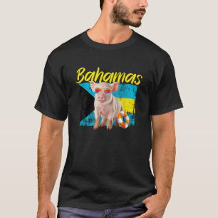 Bahamas Zwemvarken Zomervakantie Strand Souveni T-shirt