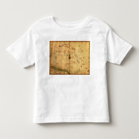 BahamasPanoramic MapBahamas Kinder Shirts (Voorkant)