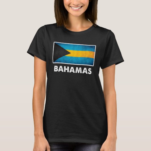 Bahamian Bahamas Flag T-shirt (Voorkant)
