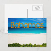Bahamian Beach Briefkaart (Voorkant / Achterkant)