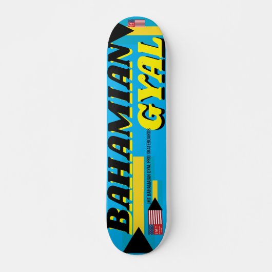 BAHAMIAN GYAL JMT 7 3/4" Skateboard Deck (Devant)
