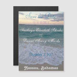 Bahamian Sunset Save the Date Magnet Magnetische Uitnodiging