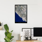 Bahia Blanco, Baja California satelliet poster (Thuiskantoor)