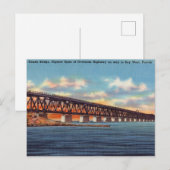 Bahia Honda Bridge, Key West, Florida Briefkaart (Voorkant / Achterkant)