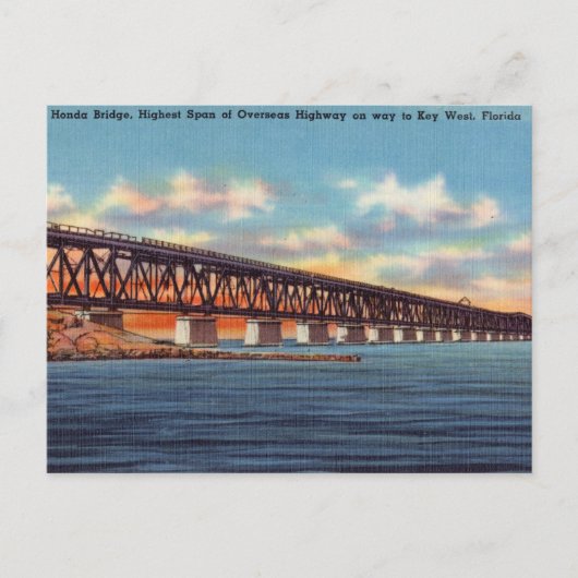 Bahia Honda Bridge, Key West, Florida Briefkaart (Voorkant)