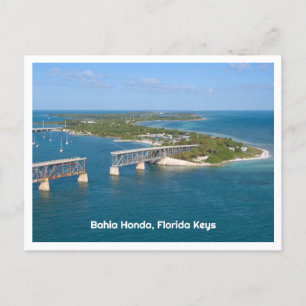 Bahia Honda, Florida Keys Aerial Uitzicht vanaf he Briefkaart