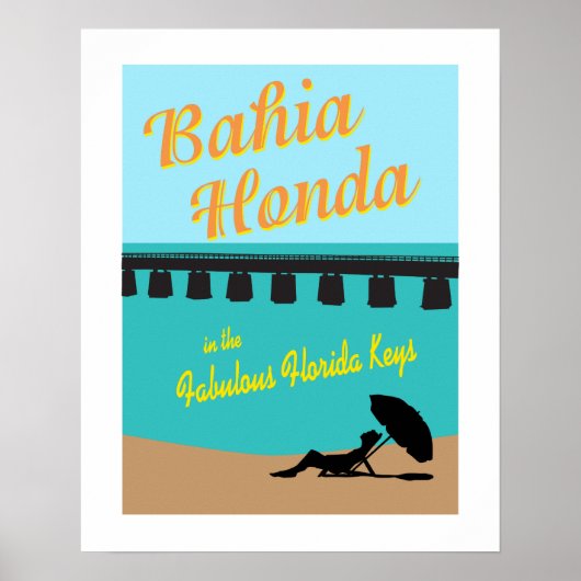 Bahia Honda Florida Keys Poster (Voorkant)