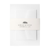 Bahia Minimal Palm Leaf Wedding Uitnodigingen Wikkel (Voorkant Voorbeeld)