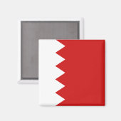 Bahrain Flag Magnet Magneet (Voorkant / Achterkant)