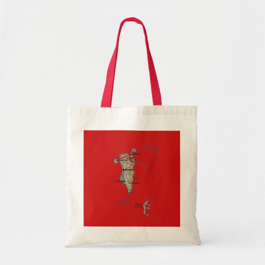 Bahrain Map Bag Tote Bag (Voorkant)