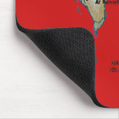Bahrain Map Mousepad Muismat (Hoek)