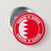 Bahrain Round Emblem Ronde Button 7,6 Cm (Voorkant /achterkant)