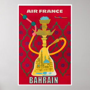 Bahrein Reisposter Midden-Oosten Vintage Kunst Poster